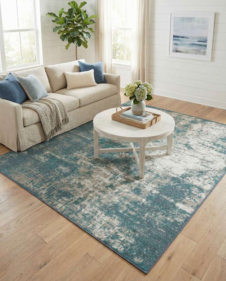 5' 3 x 8' Easy-Clean Coastal Indoor / Outdoor Rug