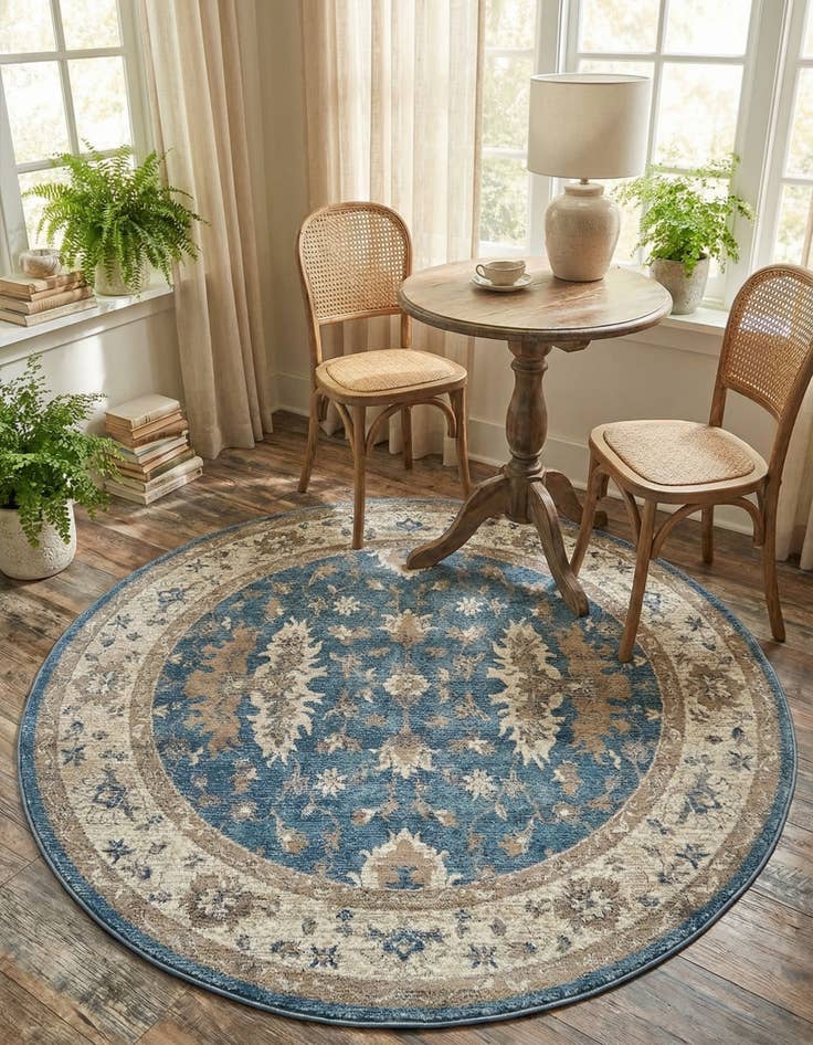 Detail image of 5' x 5' Viola Round Rug