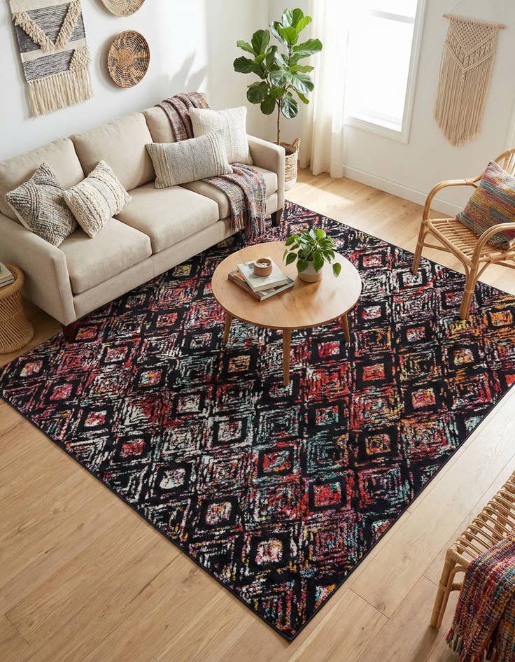 Detail image of 7' 10 x 7' 10 Carrington Square Rug