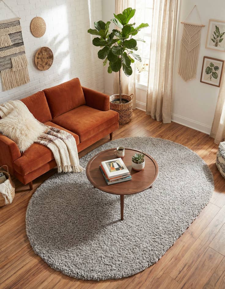 Detail image of 5' x 8' Everyday Shag Oval Rug