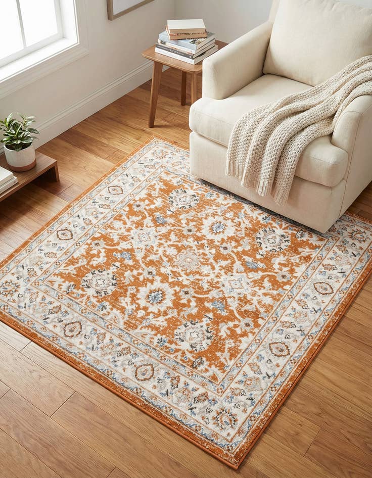 Detail image of  4' x 4' Charlotte Square Rug