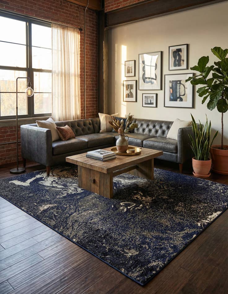 Detail image of 7' 10 x 10'  Washable Haerfest Rug