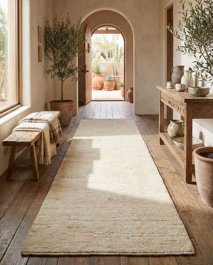 2' 5 x 10' 3 Hand Knotted Moroccan Wool Runner Rug