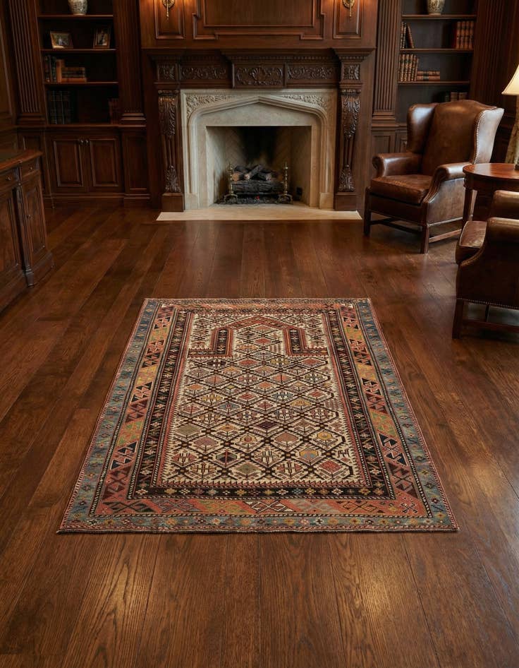 Detail image of 3' 7 x 4' 5 Marasali Wool Square Rug