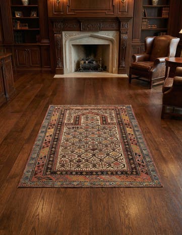 3' 7 x 4' 5 Marasali Wool Square Rug