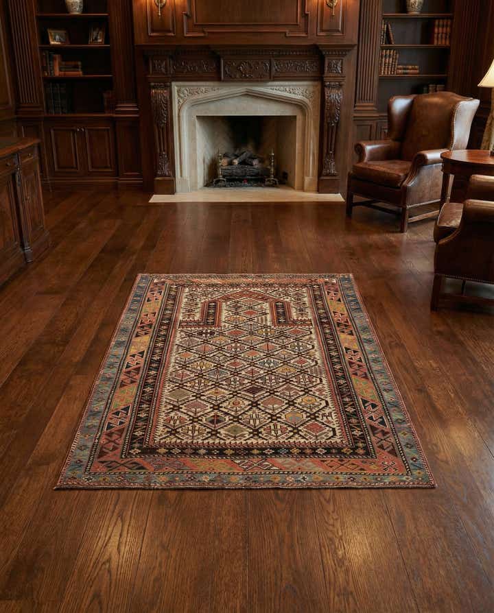 3' 7 x 4' 5 Marasali Wool Square Rug