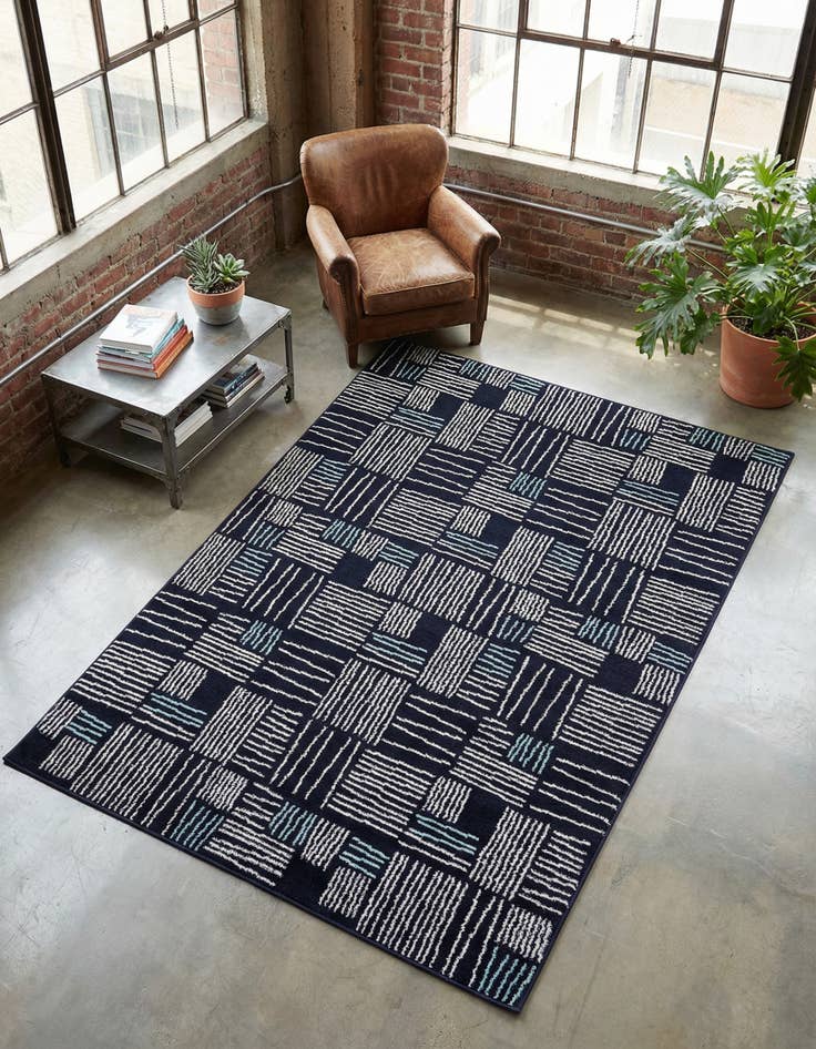 Detail image of 5' 3 x 8' Hanahan Rug