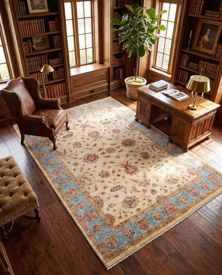 205cm x 300cm Hand Knotted Ziegler Rug