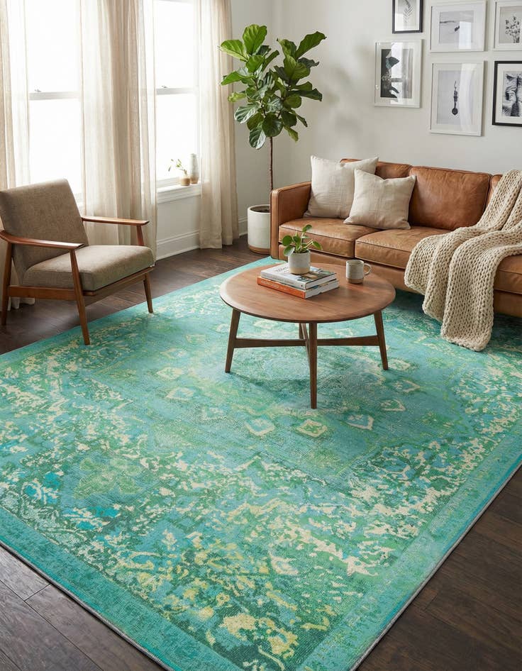 Detail image of 7' 10 x 10' Washable Francesca Rug