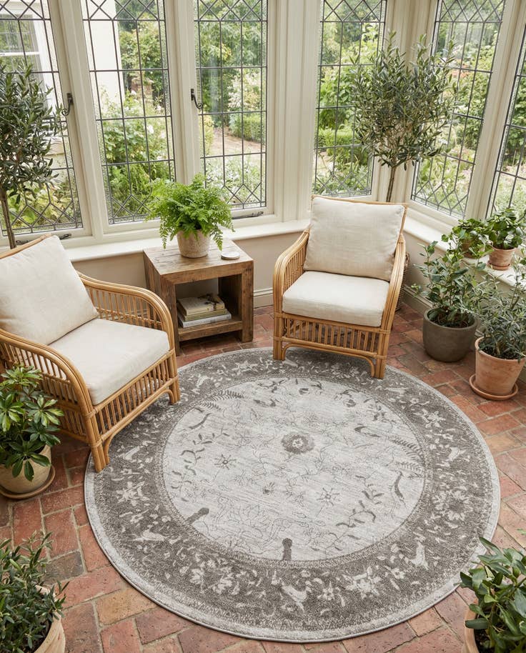Detail image of 7' 10 x 7' 10 Miranda Round Rug