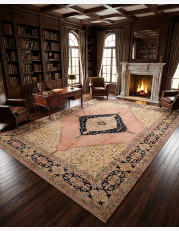 10' 11 x 15' 9 Hand Knotted Bidjar Wool Rug