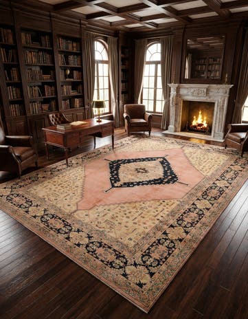 10' 11 x 15' 9 Hand Knotted Bidjar Wool Rug