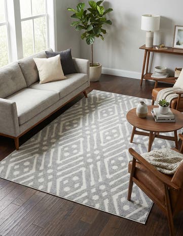 Gray Easy-Clean Sabrina Soto Ella Indoor / Outdoor Rug