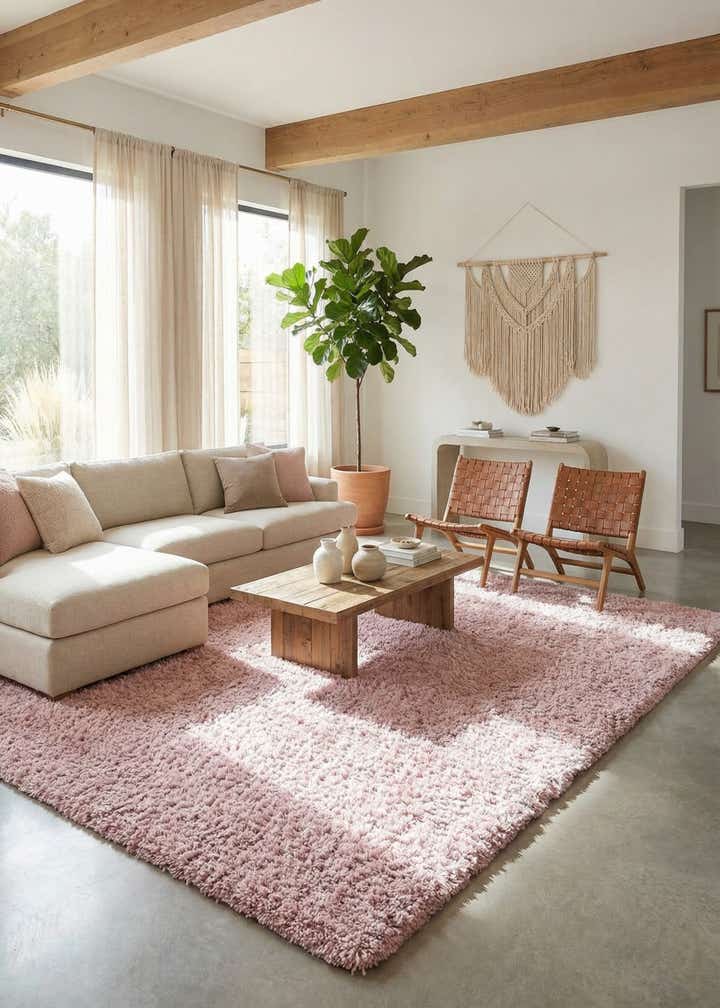 9' 10 x 13' Soft Solid Shag Rug