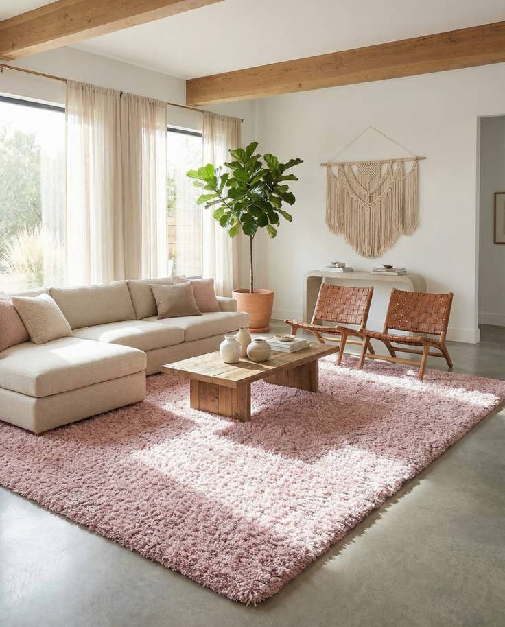 Detail image of 9' 10 x 13' Soft Solid Shag Rug