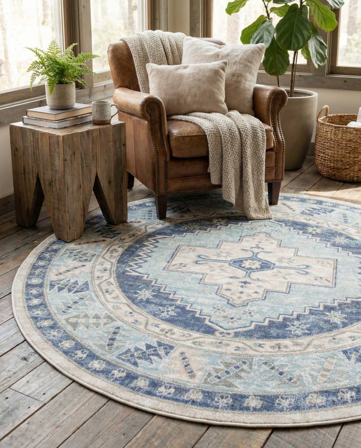 Detail image of 6' 1 x 6' 1 Whitney Round Rug
