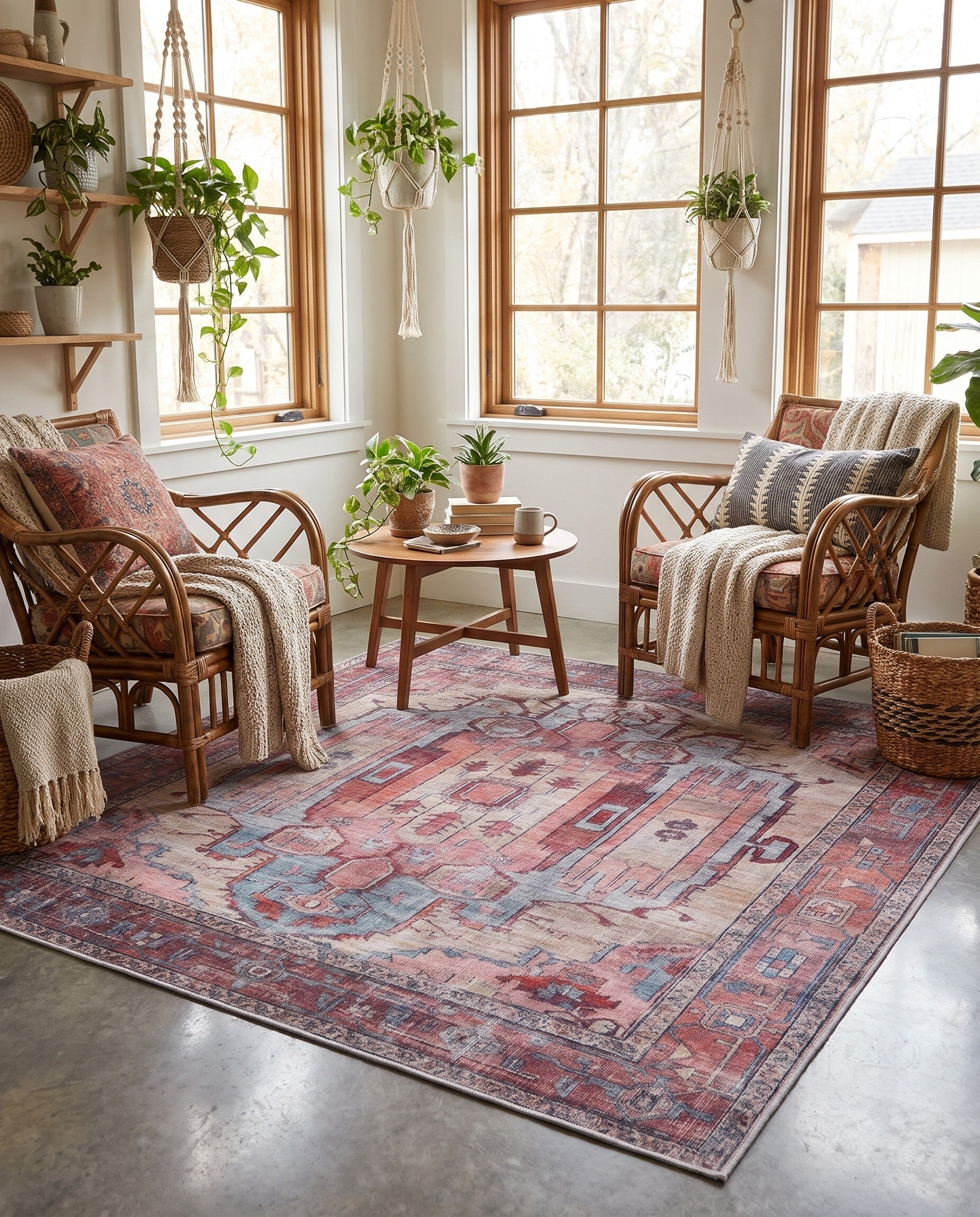 185cm x 185cm Maahru Square Rug