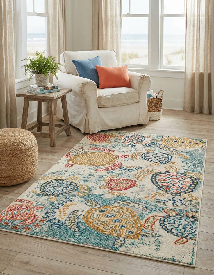 Detail image of 3' 3 x 5' 3 Washable Amalfi Rug
