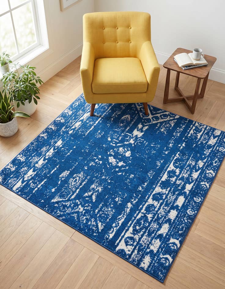 Detail image of 5' 3 x 5' 3 Lennon Square Rug