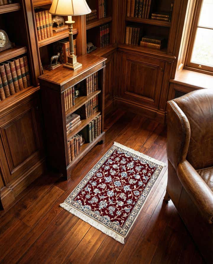 2' x 2' 10 Hand Knotted Nain Rug