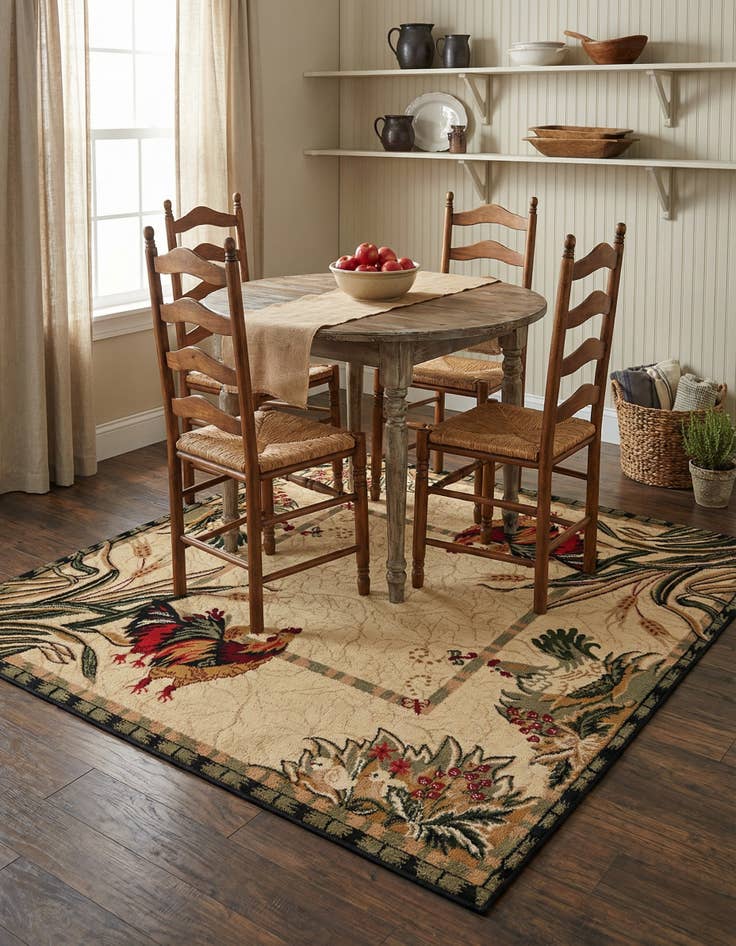 Detail image of 6' x 6' Country Square Rug