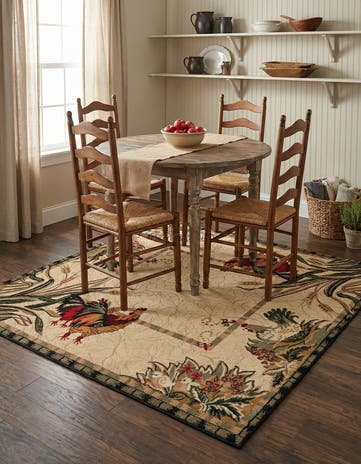 6' x 6' Pastoral Square Rug