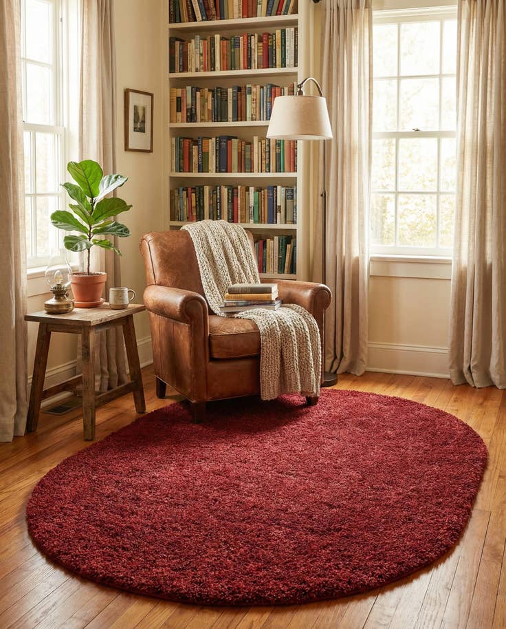 Detail image of 7' 10 x 10' Zermatt Shag Oval Rug