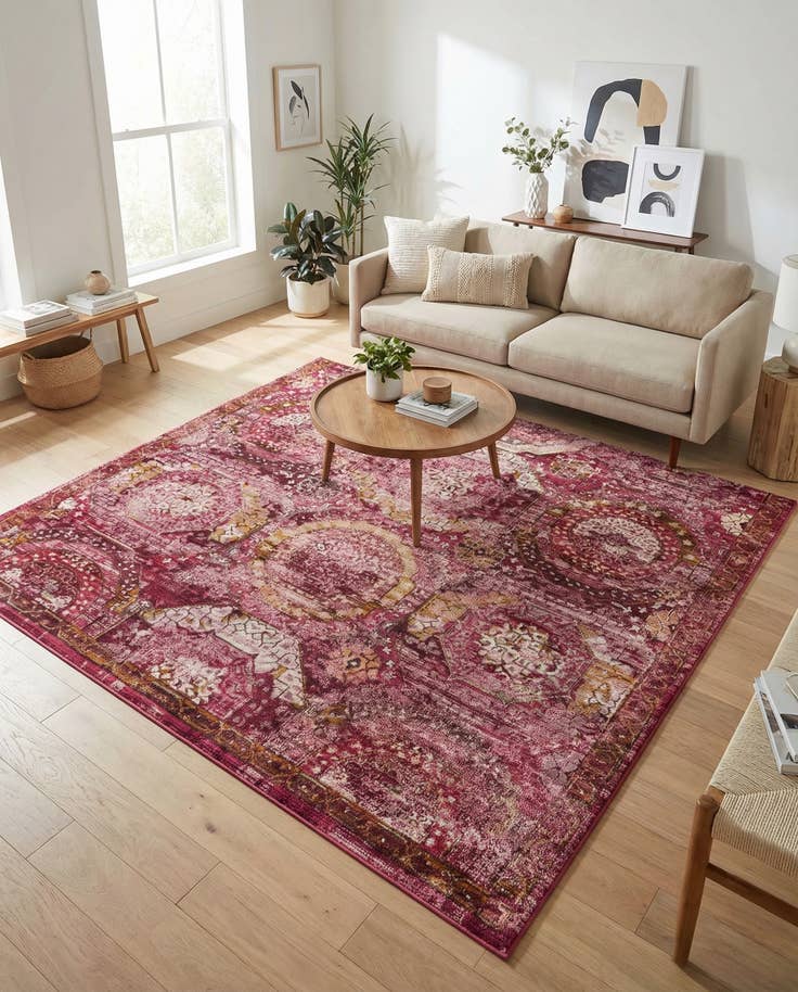 Detail image of 7' 10 x 7' 10 Santiago Square Rug