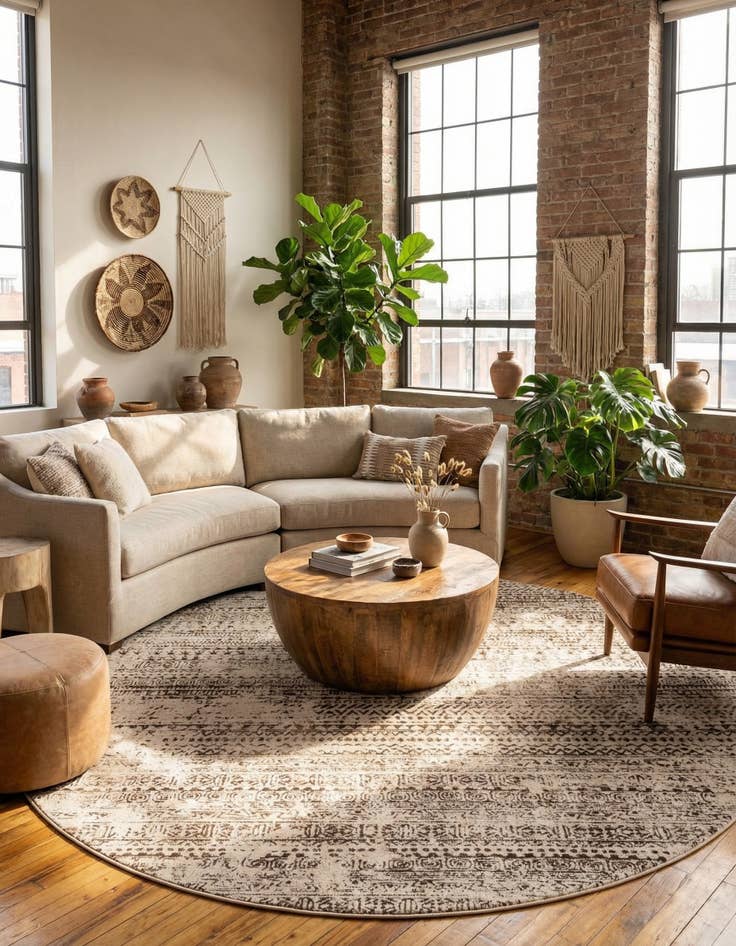 Detail image of 7' 10 x 7' 10 Hermitage Round Rug