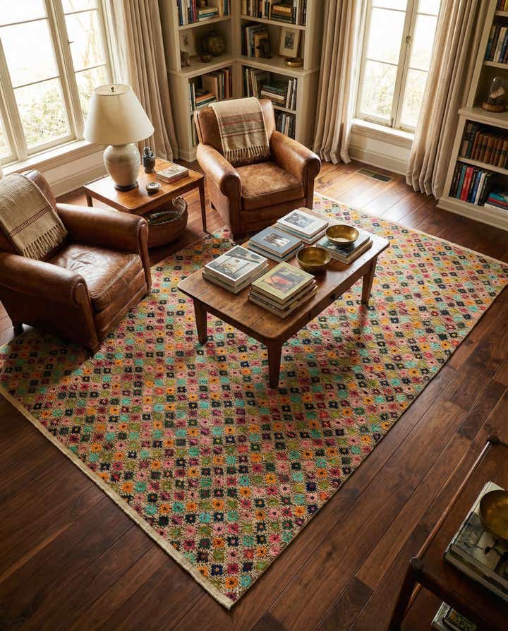 6' 11 x 9' 7 Hand Knotted Balouch Wool Rug