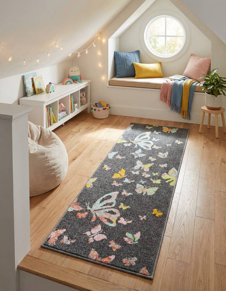 Detail image of 2' 2 x 6' Whimsy Kids Runner Rug