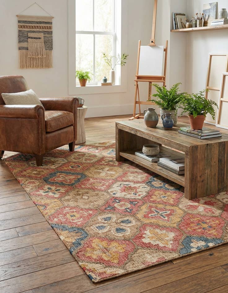 Detail image of  5' 1 x 8'  Hand Woven Kala Handwoven Jute Rug