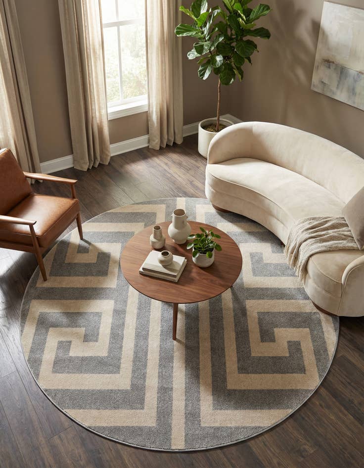 Detail image of 7' 10 x 7' 10 Hera Round Rug