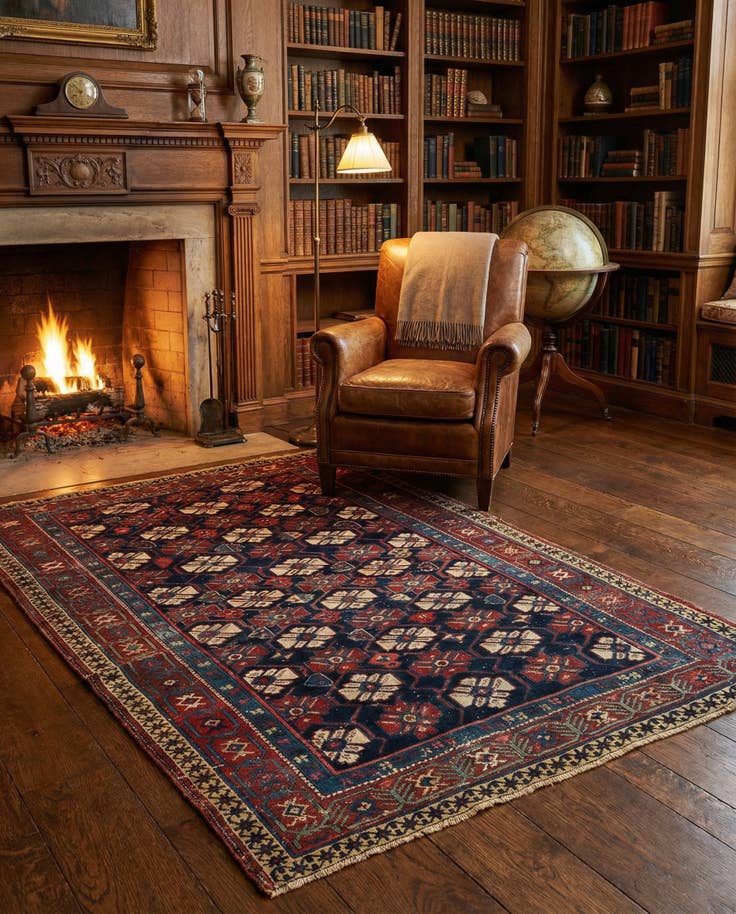 Detail image of 3' 7 x 5' 6 Shirvan Rug