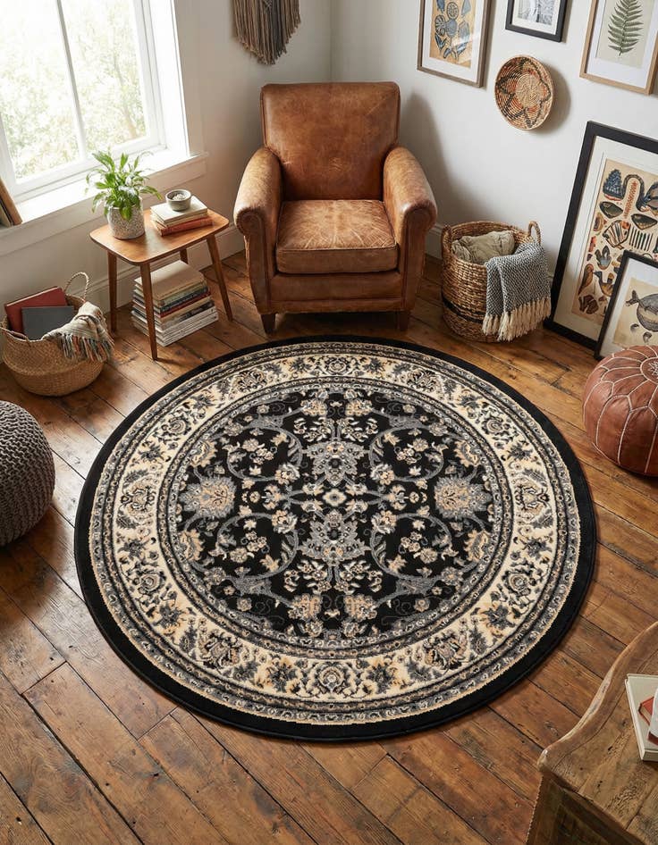 Detail image of 5' 3 x 5' 3 Yasmin Round Rug