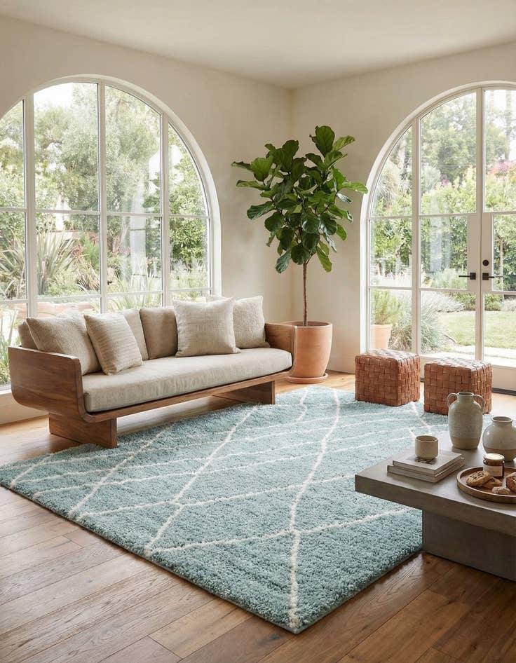 Detail image of 9' 10 x 13' Soft Touch Shag Rug