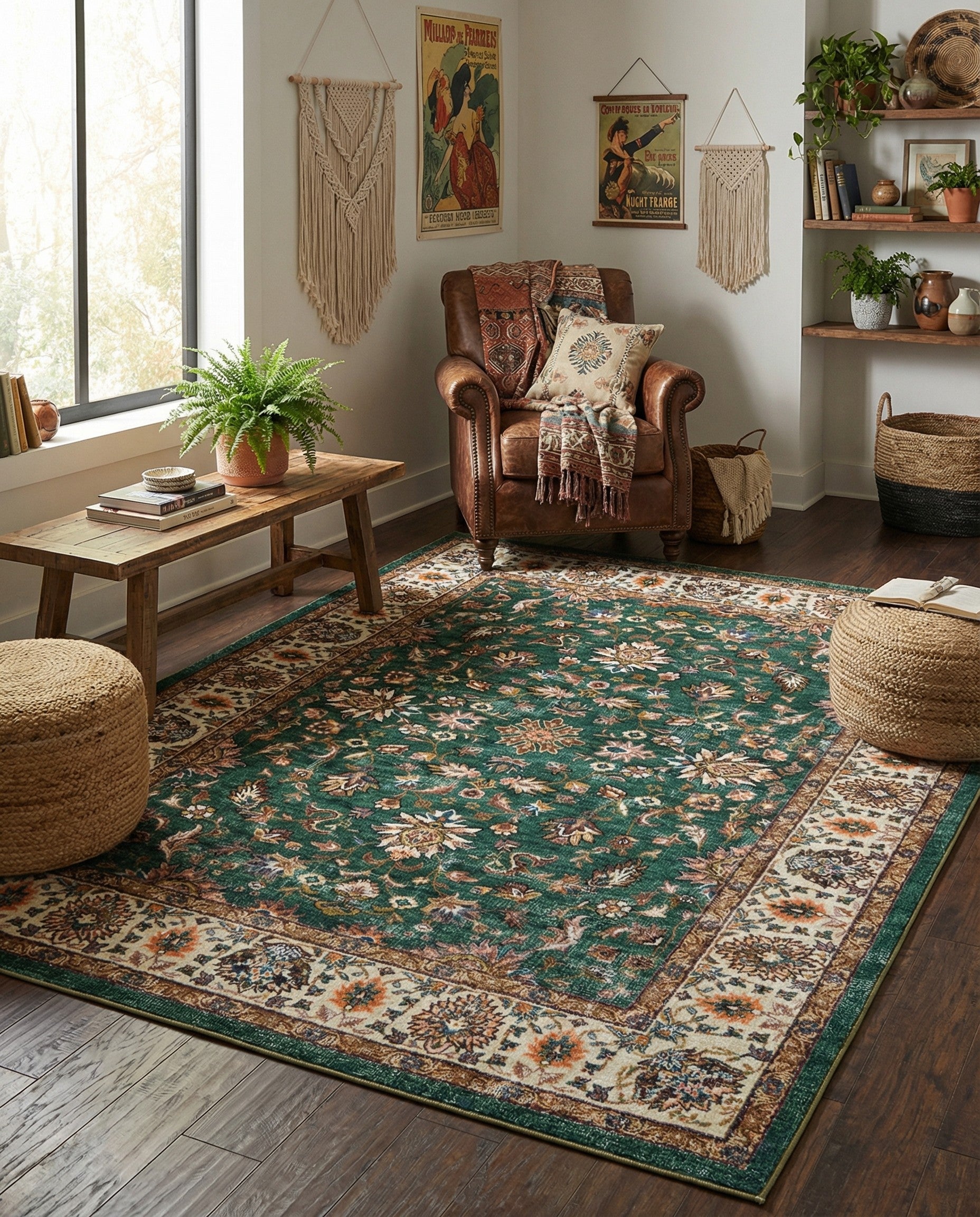 Emerald Green 7' 10 x 10' 4 Medina Rug | Rugs.com
