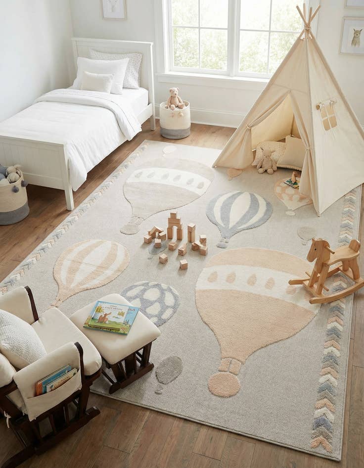 Detail image of 9' x 12' Whimsy Kids Rug