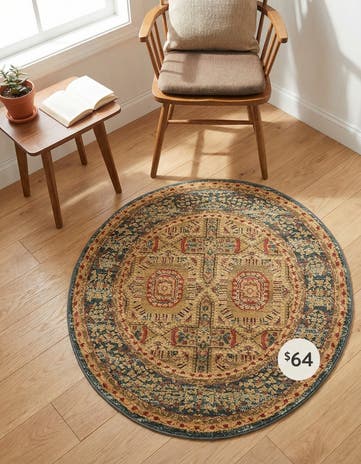3' 3 x 3' 3 Amina Round Rug