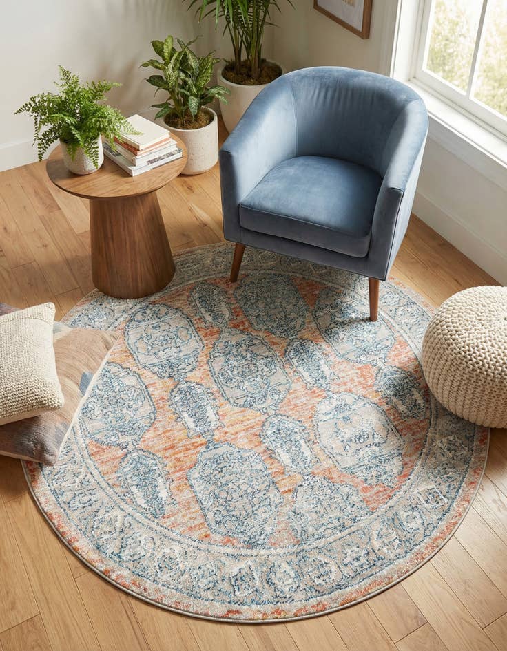 Detail image of 5' 2 x 5' 2 Lola Round Rug