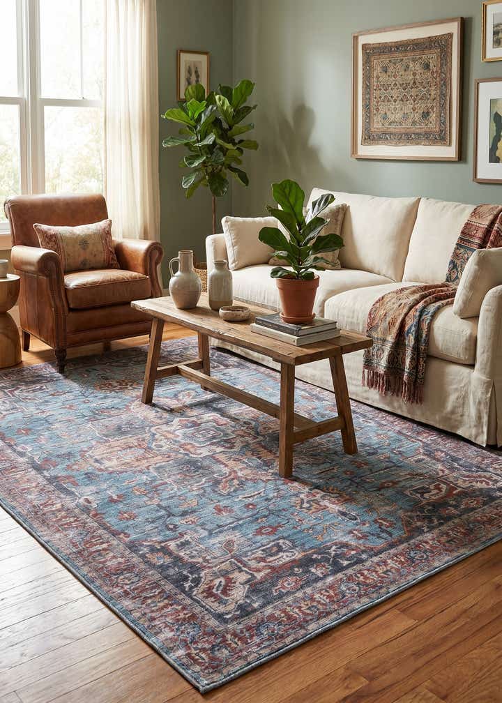 6' x 9' Washable Maahru Rug