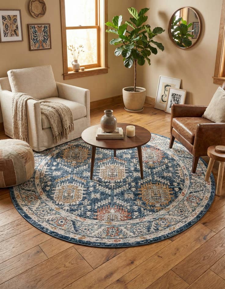 Detail image of 7' x 7' Nyla Round Rug