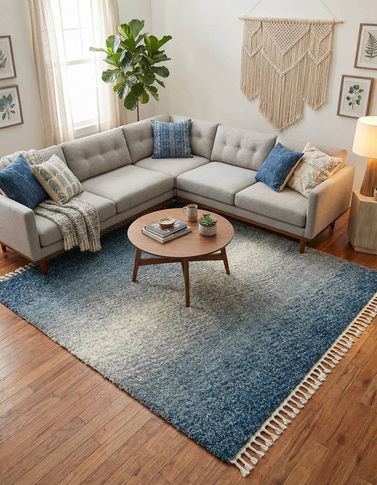 Detail image of 8' x 8' Lagom Shag Square Rug