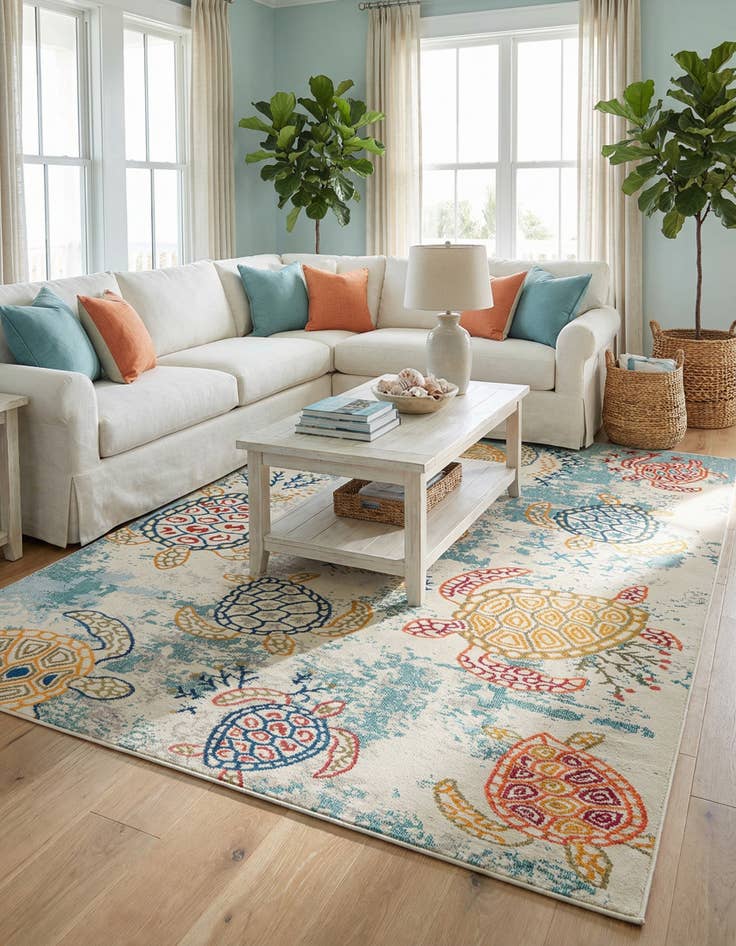 Detail image of 8' x 10' Washable Amalfi Rug