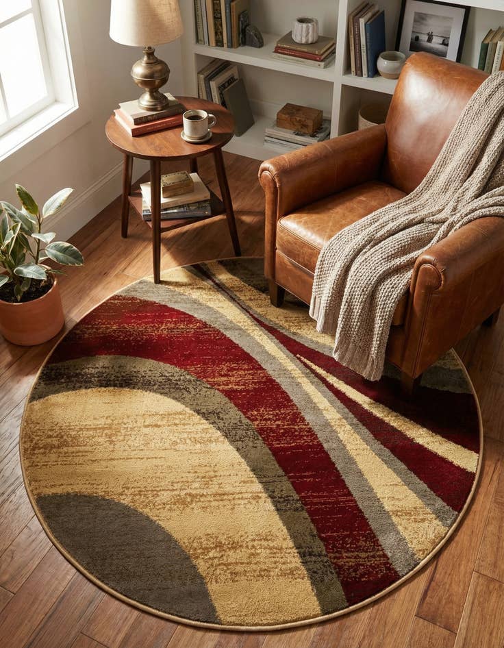 Detail image of 4' x 4' Coffee Shop Round Rug