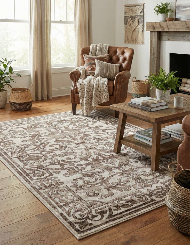 Detail image of 5' 3 x 8' Hermitage Rug