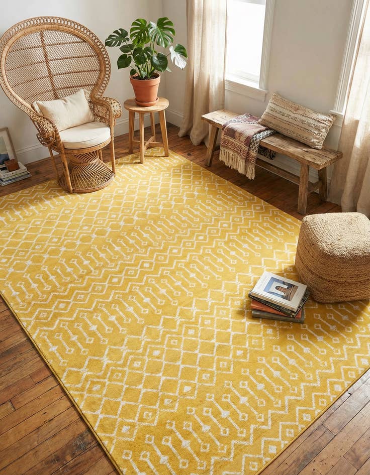 Detail image of 7' 10 x 11' Kasbah Trellis Rug