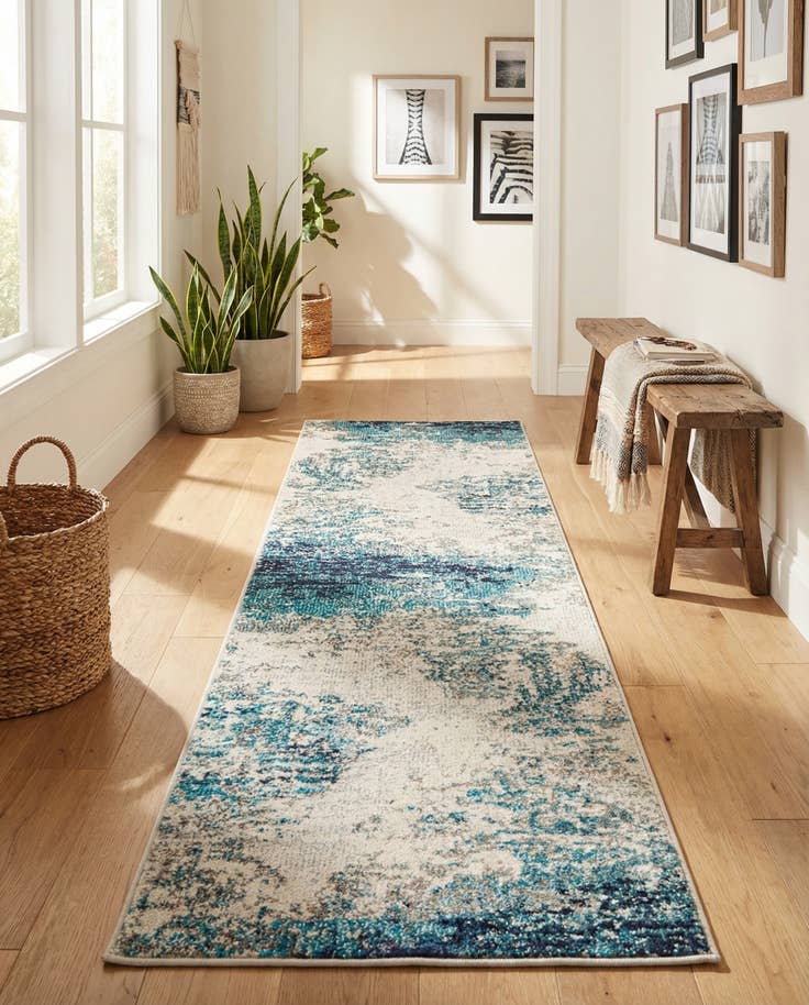 Detail image of 2' x 6' Washable Vivid Runner Rug