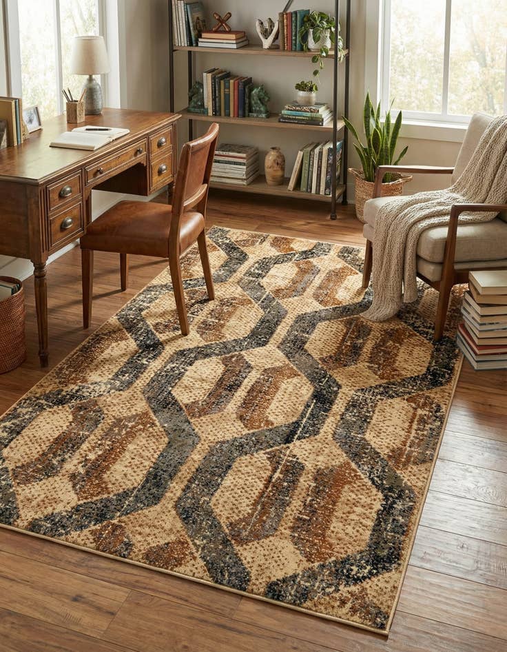 Detail image of 4' x 6' Saturn Rug