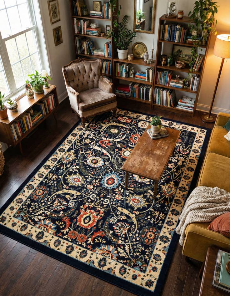 Detail image of 7' x 10' Isfahan Design Rug